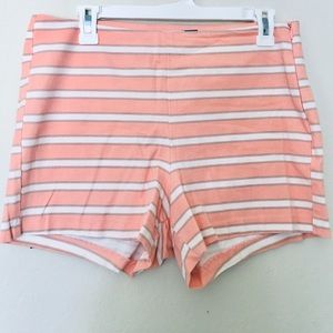 Old Navy Orange and White Striped Shorts